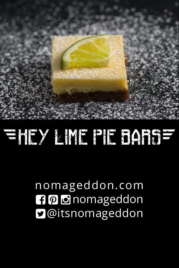 Key Lime Pie Bars With A Gingersnap Crust
