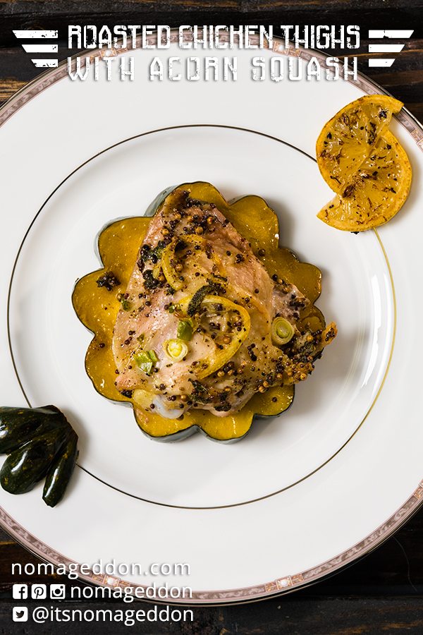 Roasted Chicken Thighs With Acorn Squash