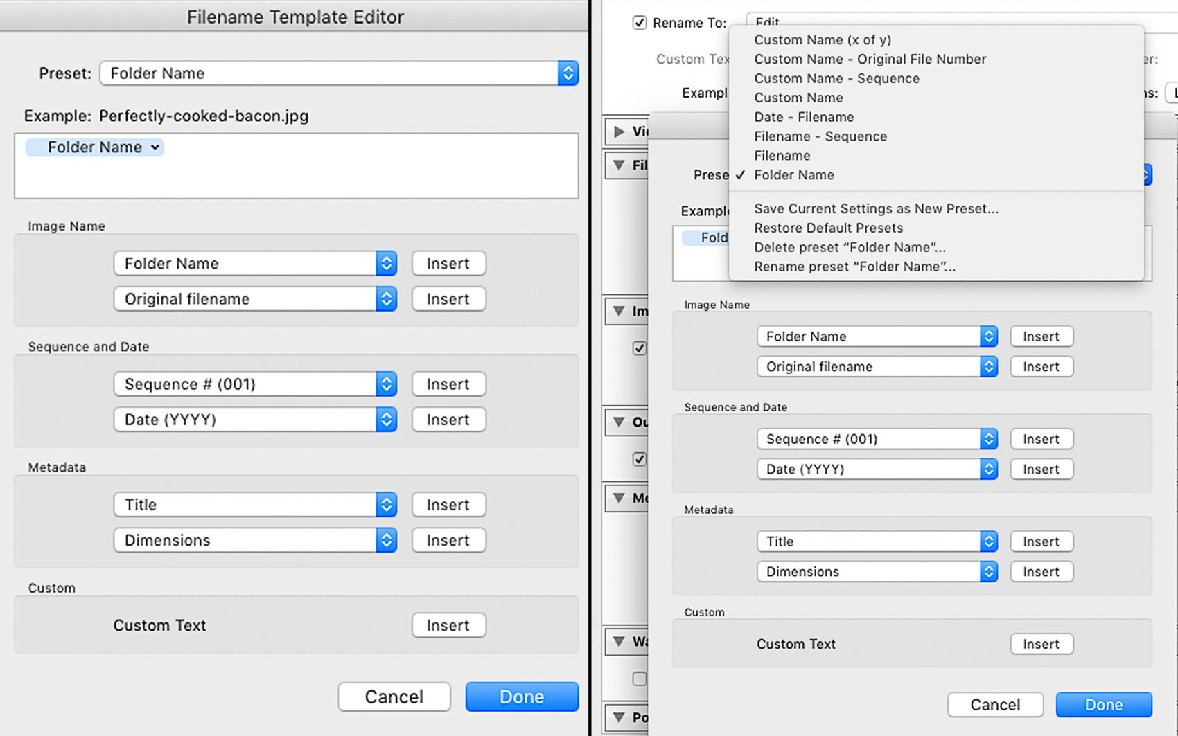 Making Export Presets In Adobe Lightroom File Naming