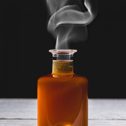 tobacco simple syrup DIY Smoked Not hot enough and the granules remain in the blend tobacco syrup cocktails Made this