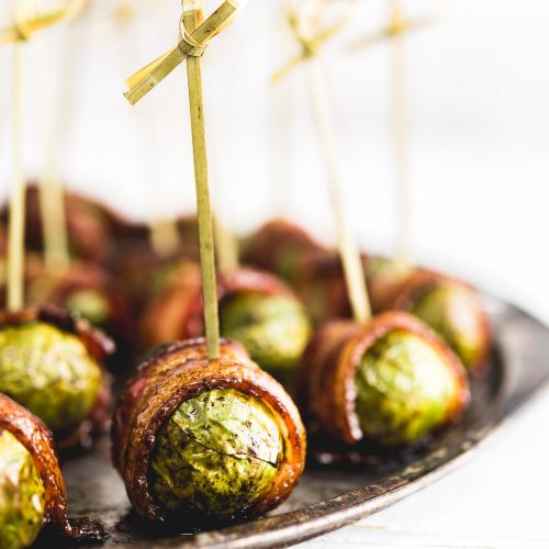 Bacon Wrapped Brussel Sprouts With A Balsamic Glaze Nomageddon